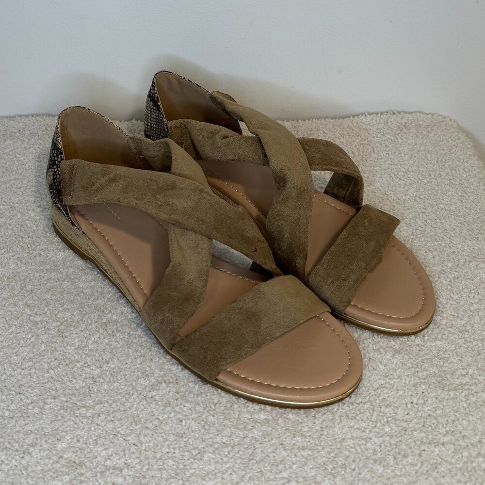 Vintage Havana | Pia Open Toe Wedge Sandal | Snake VH18